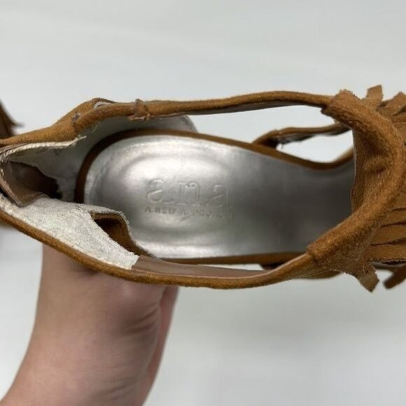 ana  a.n.a heels fringe sandals size 7 women - Picture 9 of 9